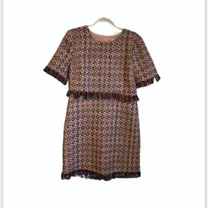 CHANLER HENRY TWEED FRINGE DRESS